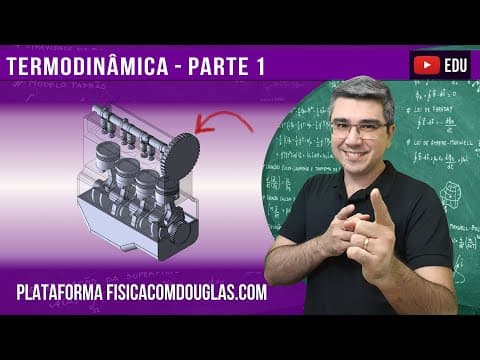 Thumbnail da aula: Termodinâmica (parte 1) - Primeira lei da Termodinâmica