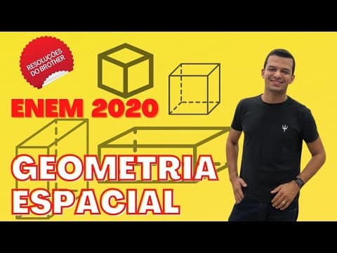 Thumbnail da aula: ENEM 2020 | Num recipiente com a forma de paralelepípedo reto-retângulo, colocou-se água até ...