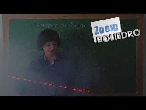 Thumbnail da aula: Videoaulas Poliedro | Enem | Princípios da Óptica Geométrica - Demonstração