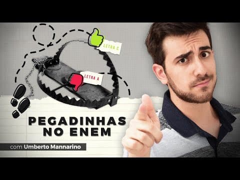 Thumbnail da aula: AS 5 PEGADINHAS QUE MAIS CAEM NO ENEM | Exatas Exatas