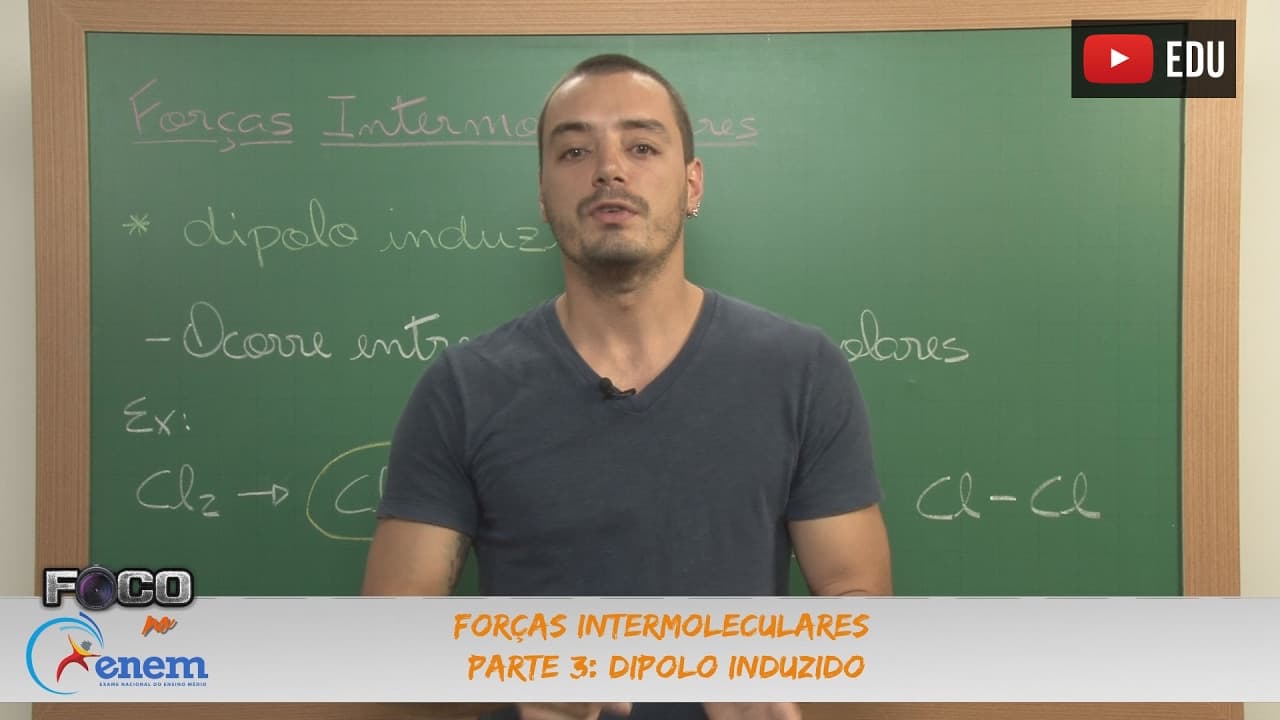 Thumbnail: Videoaulas Poliedro | Enem | Forças Intermoleculares - Parte 3: Dipolo induzido