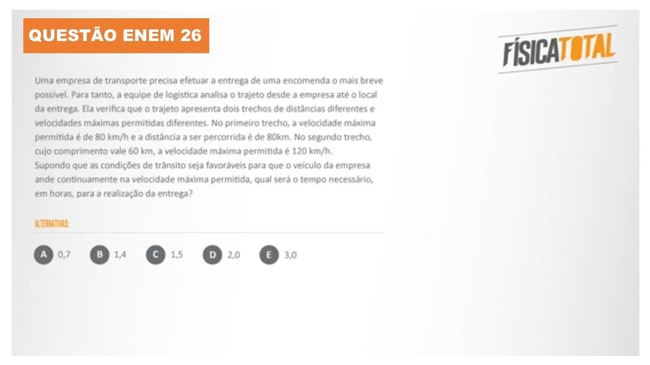 Thumbnail: Lista 04 EXEMPLO 26 Velocidade Escalar Média