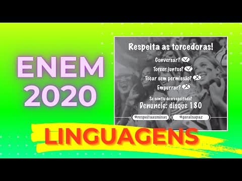 Thumbnail da aula: ENEM 2020 - Respeita as Torcedoras