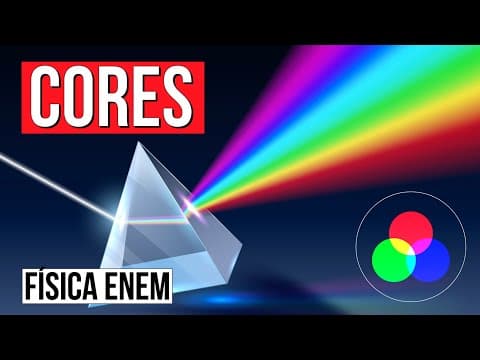 Thumbnail da aula: CORES DOS CORPOS: teoria das cores e como elas se formam | Física para o Enem