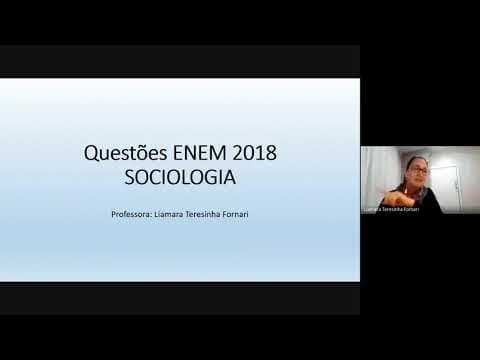 Thumbnail da aula: Aula Sociologia - Resolução Exercícios Enem 2018
