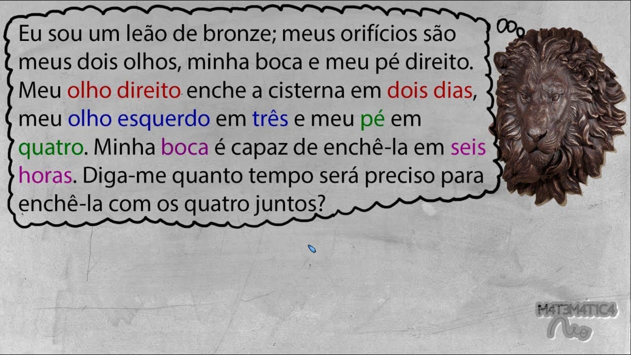 Thumbnail: Você Consegue Resolver o Problema do Leão de Bronze? | REGRA DE TRÊS SIMPLES