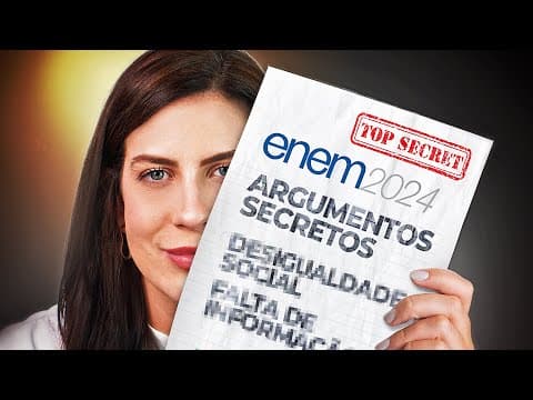 Thumbnail da aula: 3 ARGUMENTOS CORINGAS + REPERTÓRIO PARA O ENEM 2024