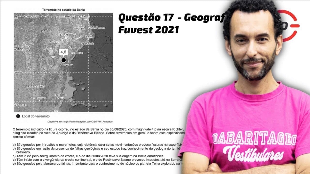 Thumbnail: Resolução de questões FUVEST 2021 | Questão 17 | Geografia |