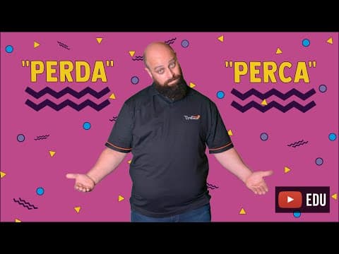 Thumbnail da aula: “Perda” ou “perca”? - Prof. Noslen explica!