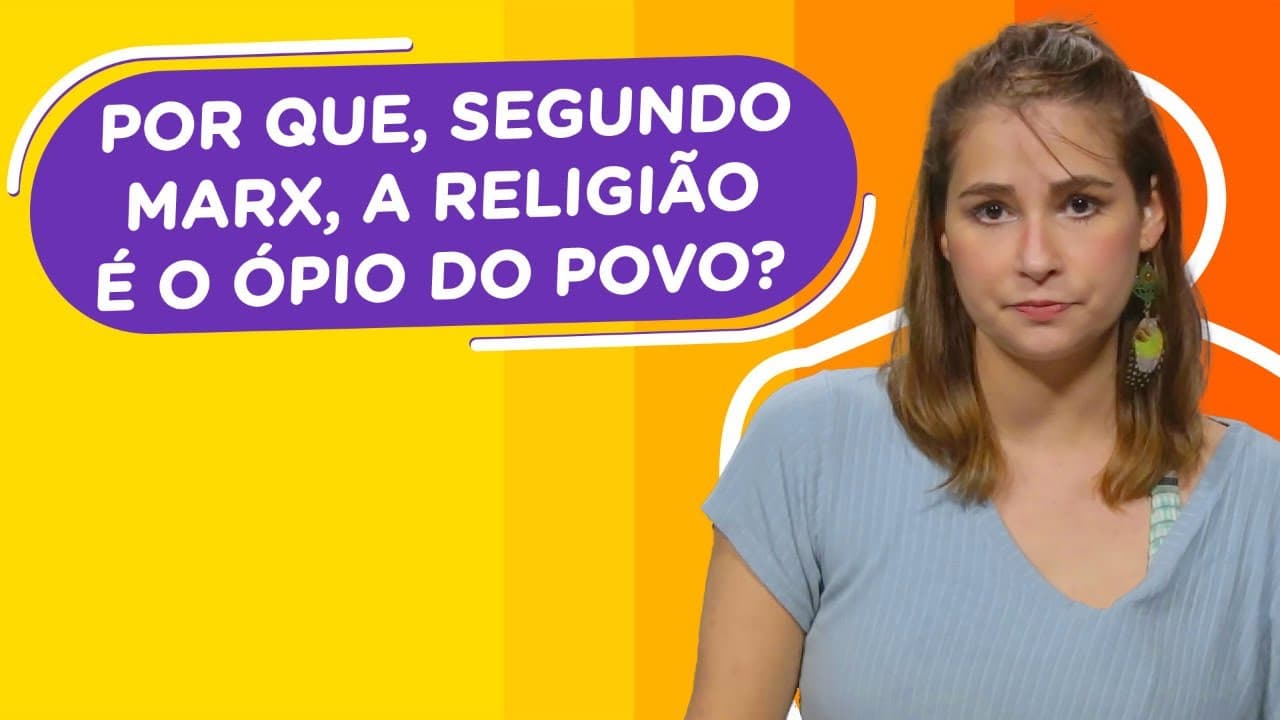 Thumbnail: Por que, segundo Marx, a religião é o ópio do povo? | Professora Renata responde