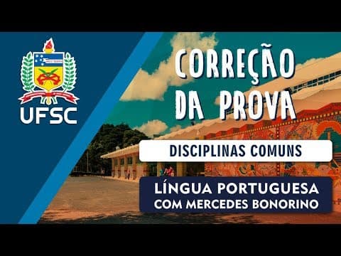 Thumbnail da aula: Concurso UFSC - Português (Disciplinas Comuns)