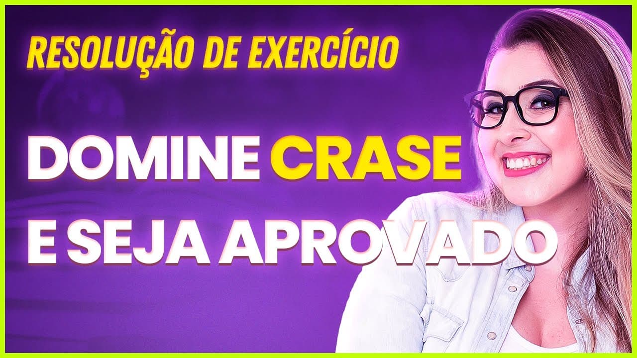 Thumbnail: COMO NUNCA ERRAR CRASE NA PROVA? (Gramática para Concursos) - Professora Pamba