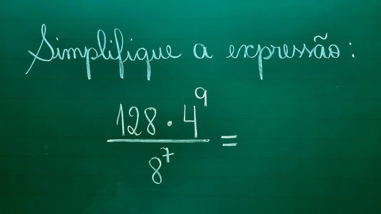 Thumbnail: SIMPLIFIQUE A EXPRESSÃO - PROPRIEDADES DAS POTÊNCIAS - Professora Angela Matemática