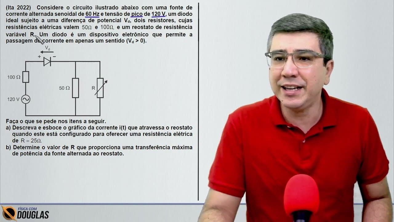 Thumbnail: ITA 2022 segunda fase circuito | Thevenin (ou não!) | Considere o circuito ilustrado abaixo