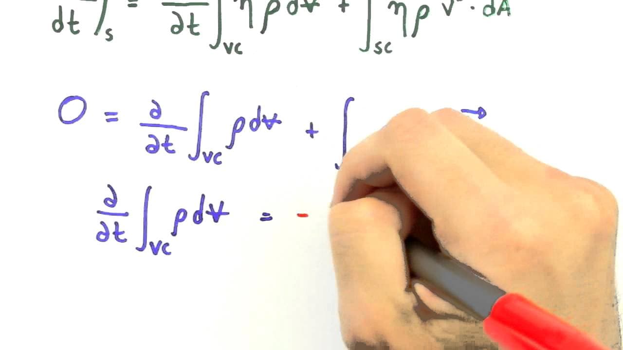 Thumbnail: Me Salva! ESI03 - Conservação de massa para um volume de controle