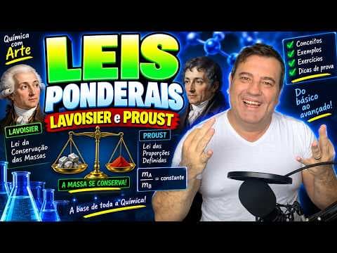 Thumbnail da aula: 💡 Leis Ponderais: Lavoisier e Proust - UFMG Em um experimento, soluções aquosas de nitrato de prata