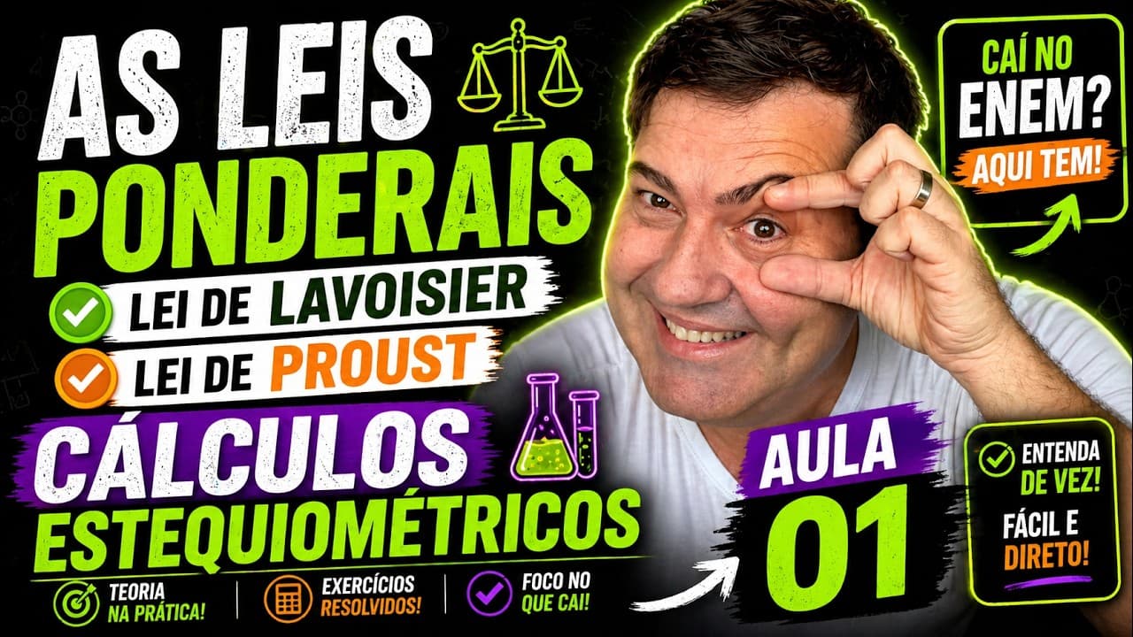Thumbnail: 💡 Leis Ponderais: Lavoisier e Proust - UFMG Em um experimento, soluções aquosas de nitrato de prata