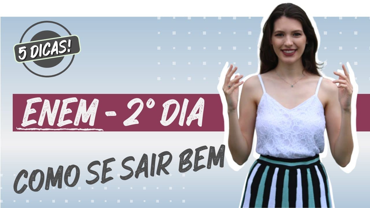 Thumbnail: 😍 Como se dar bem no segundo dia do ENEM - Matemática e Naturezas | Sarah Schollmeier