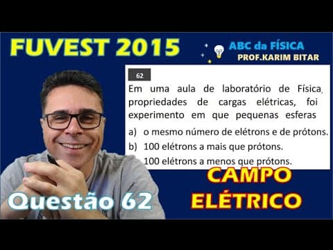 Thumbnail da aula: Fuvest 2015 - Em uma aula de laboratório de Física para estudar propriedades