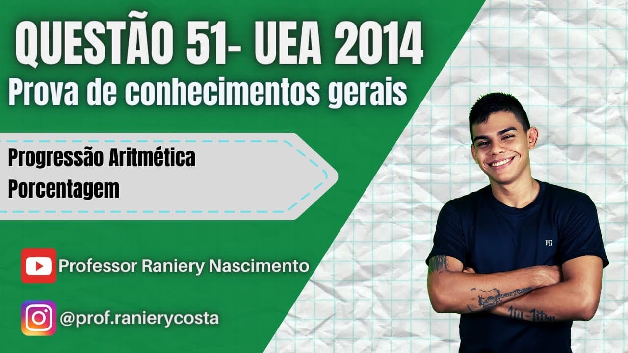 Thumbnail: Macro UEA 2014 - Questão 51 - prova de conhecimentos gerais