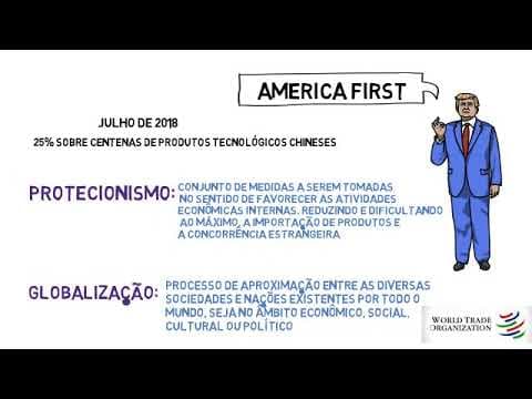 Thumbnail da aula: Atualidades - Guerra comercial entre China e Estados Unidos | Desenhando a Solução