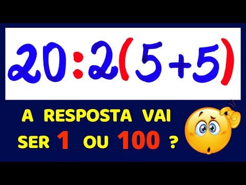 Thumbnail da aula: 🤔 SABE RESOLVER ESSA EXPRESSÃO?? QUAL A RESPOSTA CERTA??