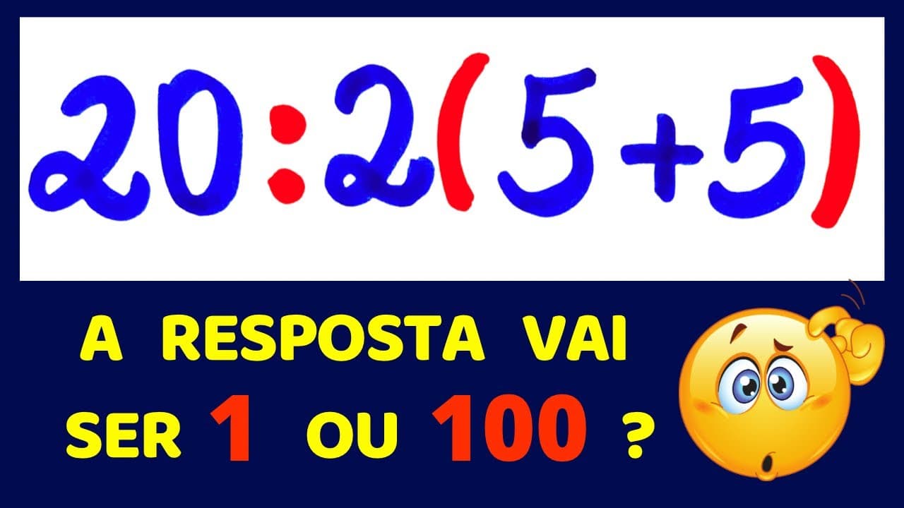 Thumbnail: 🤔 SABE RESOLVER ESSA EXPRESSÃO?? QUAL A RESPOSTA CERTA??