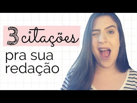 Thumbnail da aula: Citações para a redação do Enem