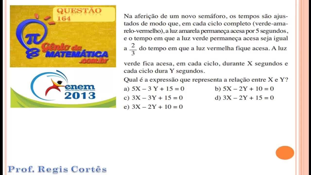 Thumbnail: Questão 164 Prova comentada ENEM 2013