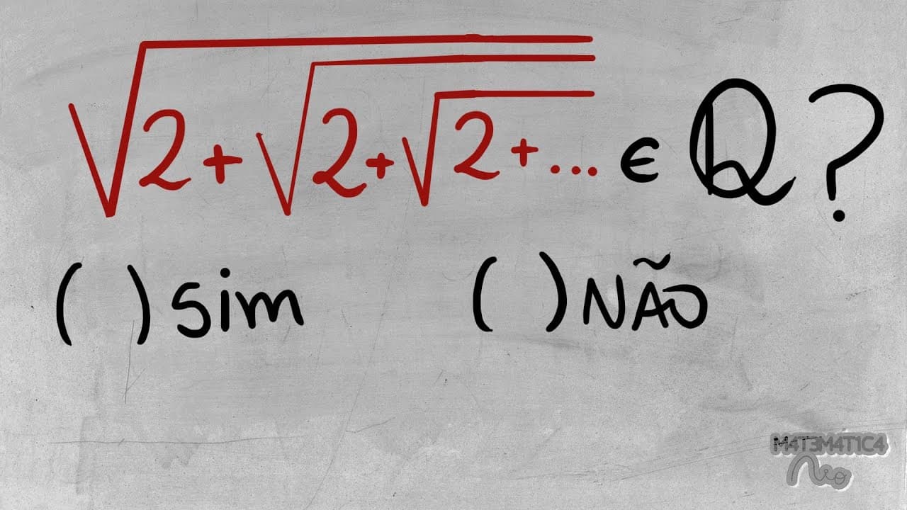 Thumbnail: [Raiz de 2 mais (raiz de 2 mais ...)] é um Número Racional?
