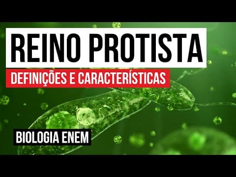 Thumbnail da aula: REINO PROTISTA: definições e características | Biologia para o Enem | Cláudia de Souza Aguiar