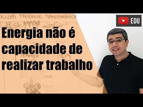 Thumbnail da aula: Energia não é capacidade de realizar trabalho: Termodinâmica