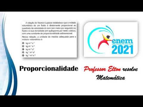 Thumbnail da aula: ENEM 2021 - Proporcionalidade - A relação de Newton Laplace estabelece que o módulo volumétrico de u