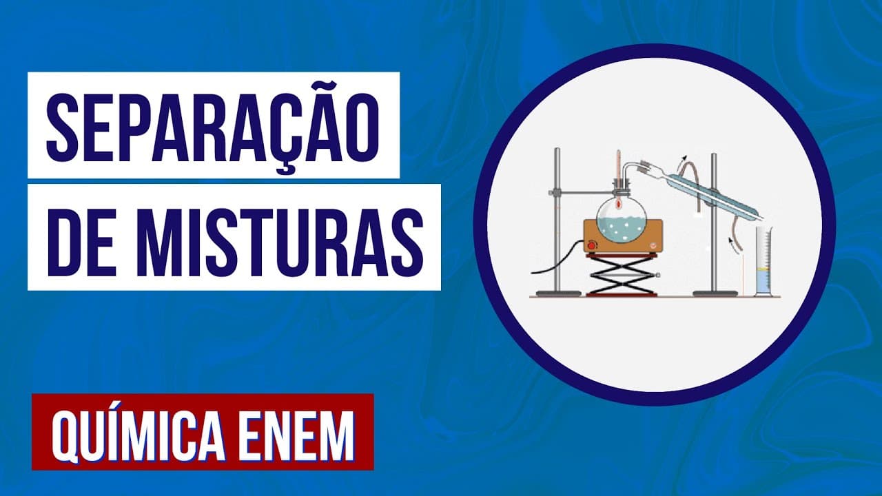Thumbnail: SEPARAÇÃO DE MISTURAS | Resumo de Química para o Enem. Professora Larissa Campos