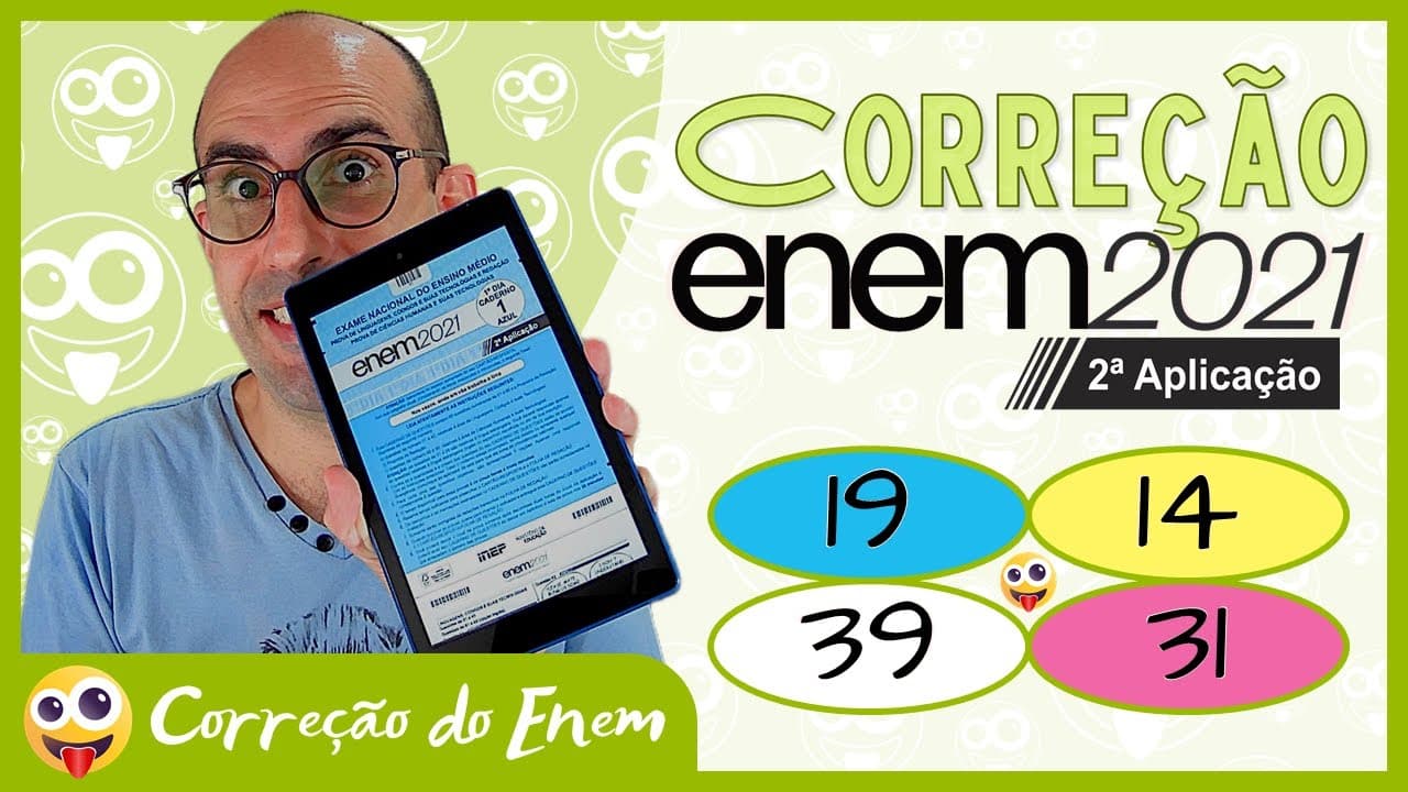 Thumbnail: [CORREÇÃO DO ENEM] Questão 19 - Enem 2021 (2ª aplicação) - Prova azul ▷ Hihihi! Uma bola oval!!!!