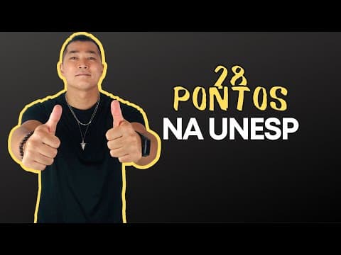 Thumbnail da aula: Redação Unesp - Como estruturar sua redação para tirar 28 pontos