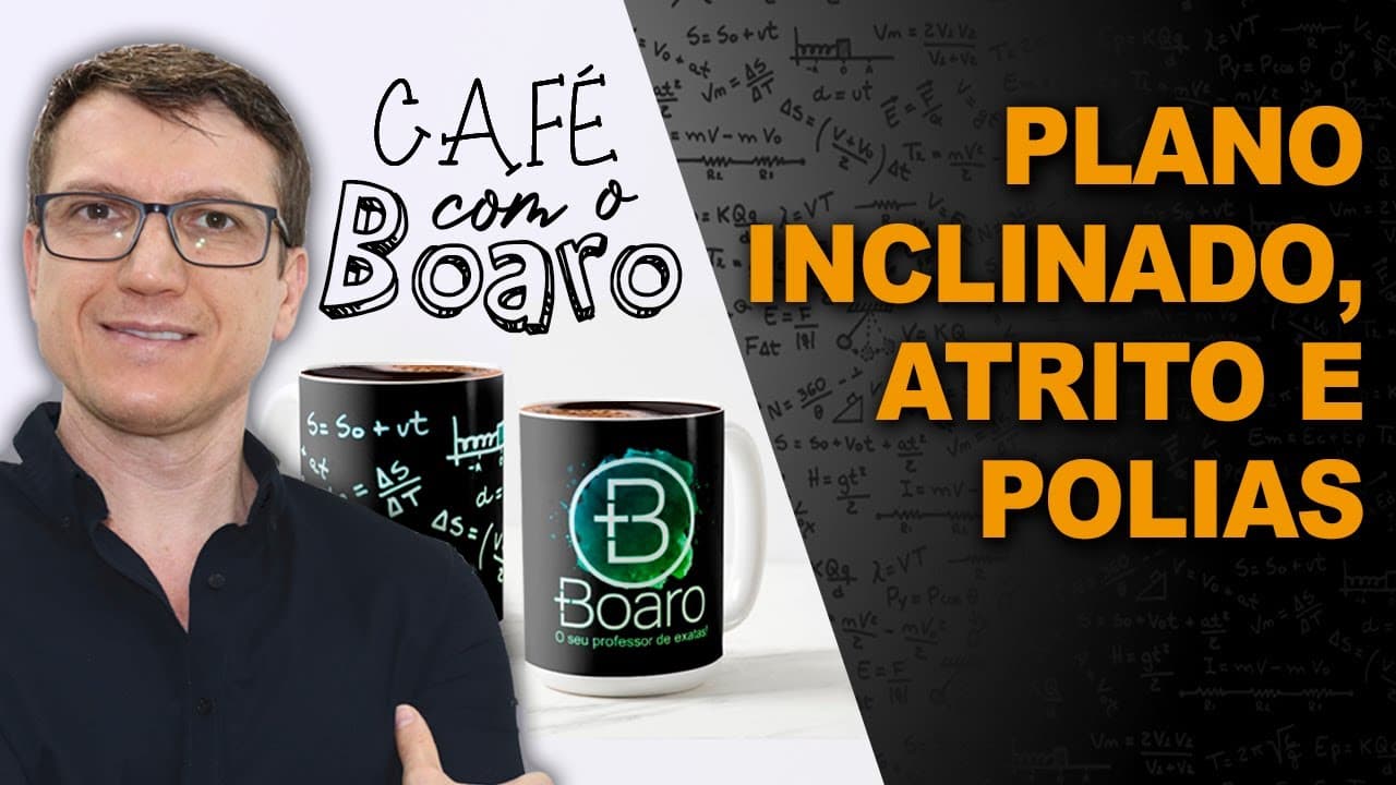 Thumbnail: PLANO INCLINADO, ATRITO e POLIAS - Dinâmica - EXERCÍCIOS para REVISÃO de FÍSICA - EXC065