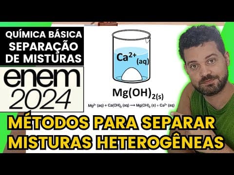 Thumbnail da aula: ✏️ENEM 2024 | O magnésio metálico utilizado em ligas leves é produzido em um processo que envolve