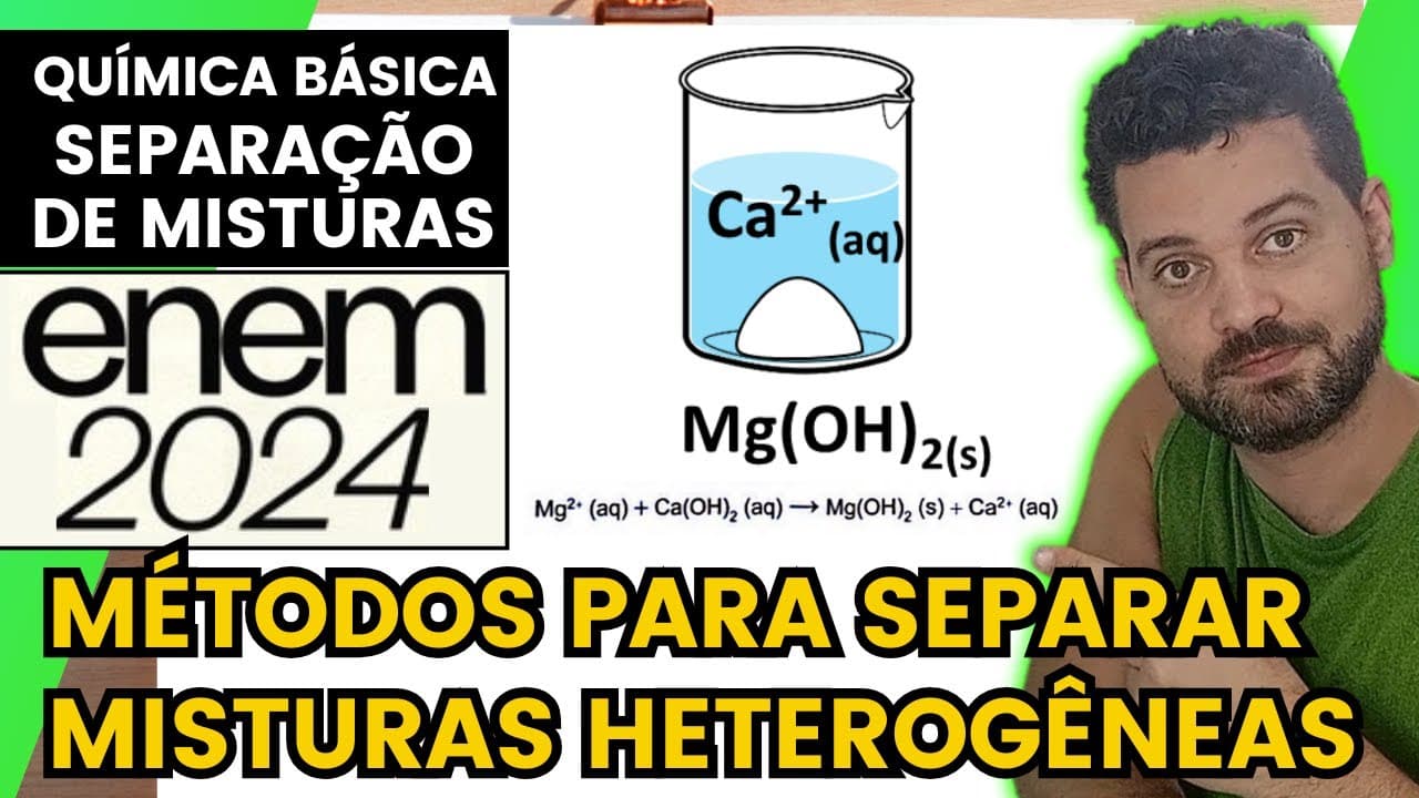 Thumbnail: ✏️ENEM 2024 | O magnésio metálico utilizado em ligas leves é produzido em um processo que envolve