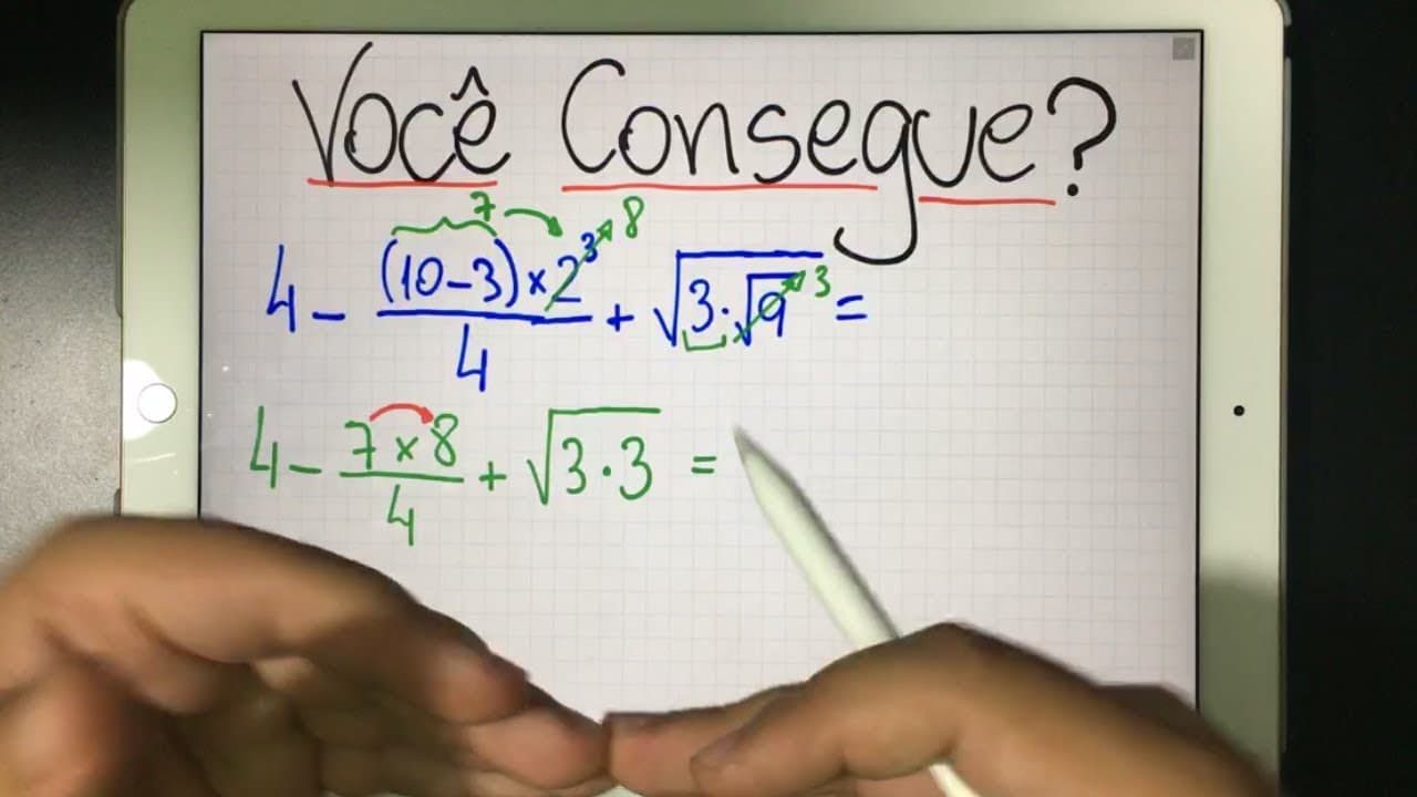 Thumbnail: 🤔 VOCÊ CONSEGUE RESOLVER A UMA EXPRESSÃO NUMÉRICA FÁCIL E UMA DIFÍCIL? 👉🏻 Obrigatório PEMDAS?