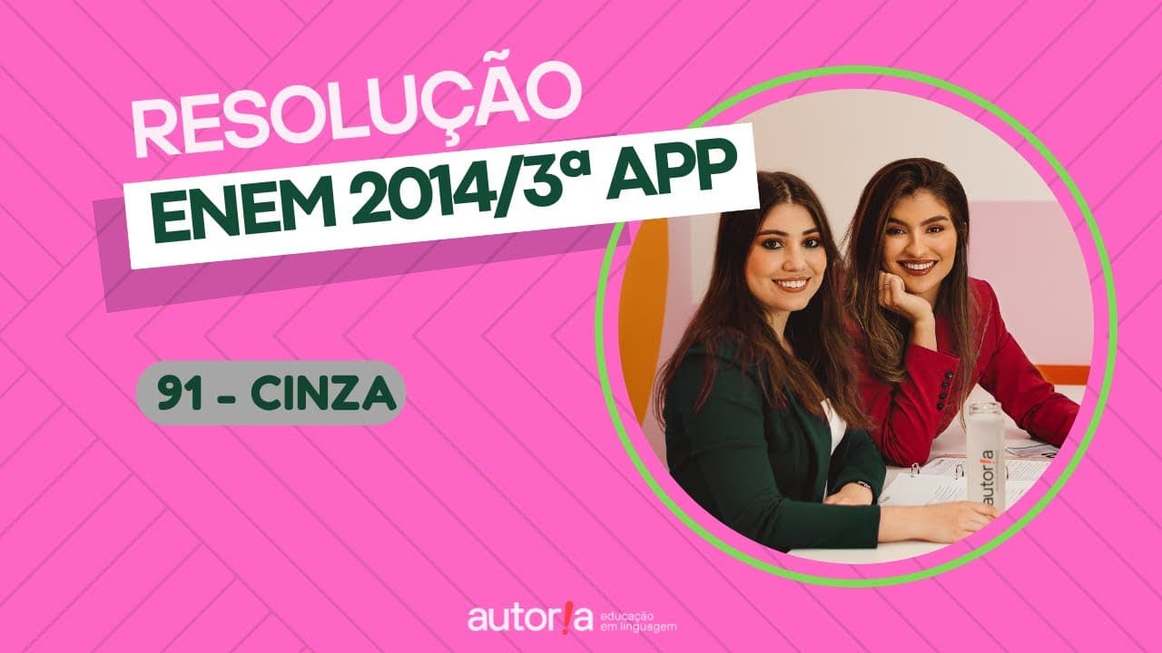 Thumbnail: Enem 2014/ 3ª app - Autoria Linguagem - Questão 91 (Inglês) | Linguagens, prova cinza