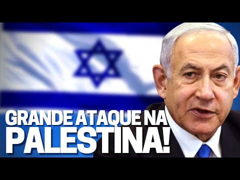 Thumbnail da aula: Grande ataque de Israel à Jenin! Lula: Venezuela no Mercosul e acordo União Europeia “inaceitável”!