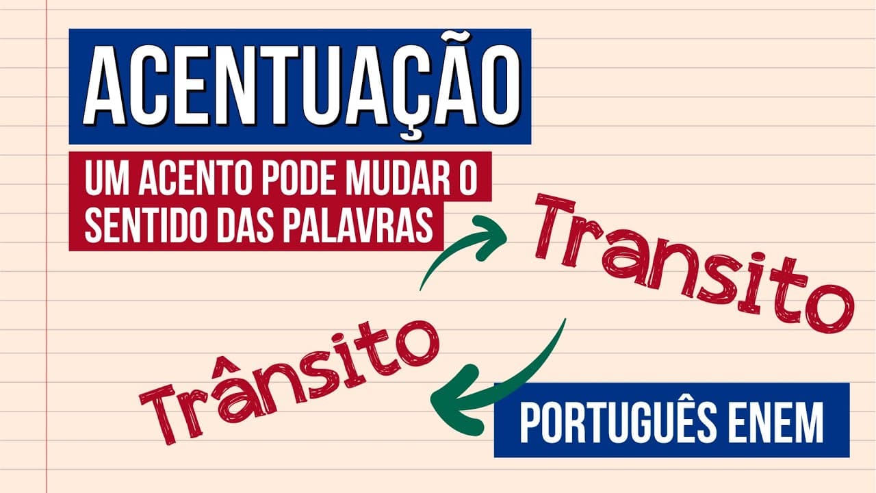 Thumbnail: ACENTUAÇÃO: um acento pode mudar o sentido das palavras | Português para o Enem | Mercedes Bonorino