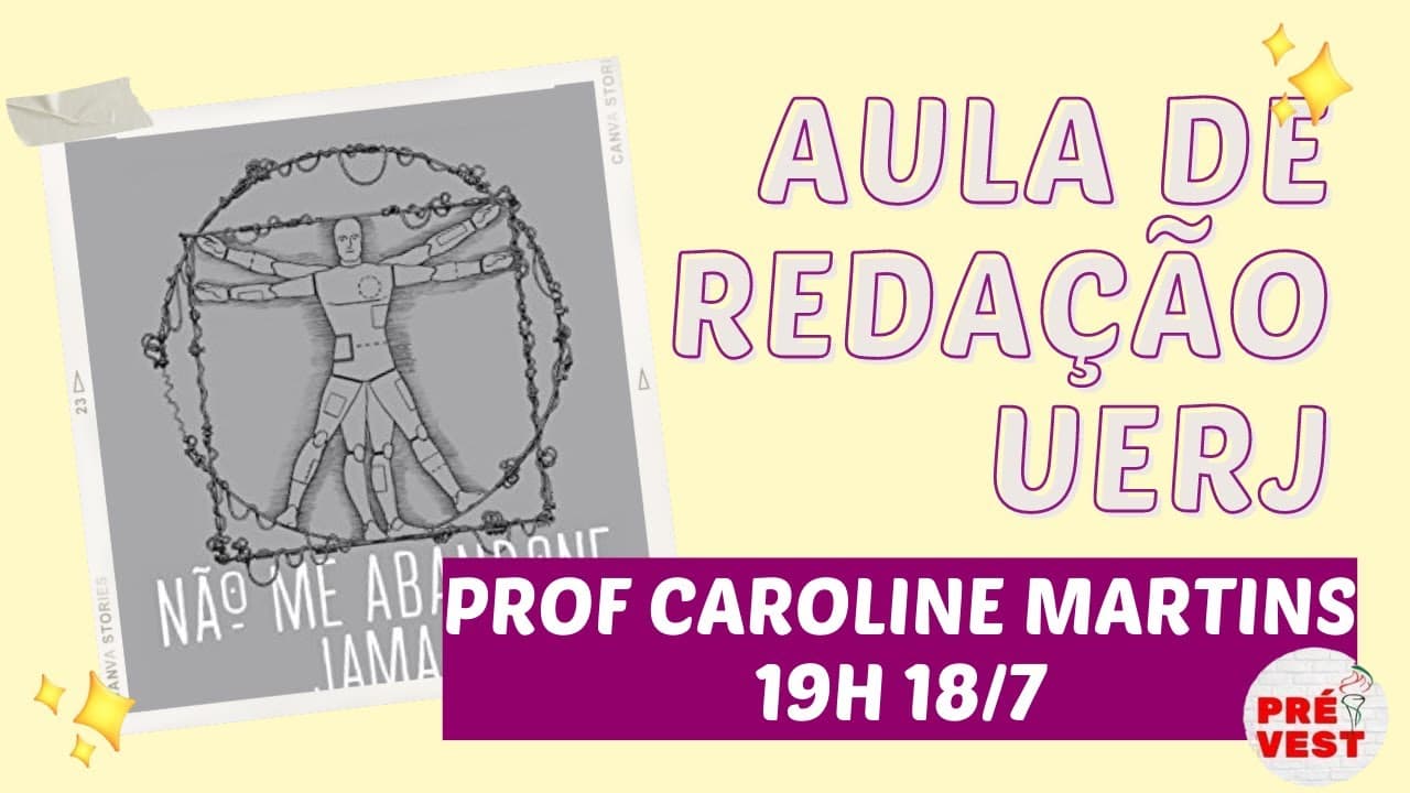 Thumbnail: Aula de Redação Vestibular UERJ 2023
