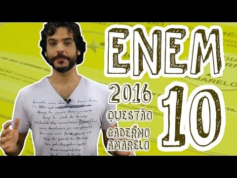 Thumbnail da aula: ENEM - Questão 10 (Caderno Amarelo)