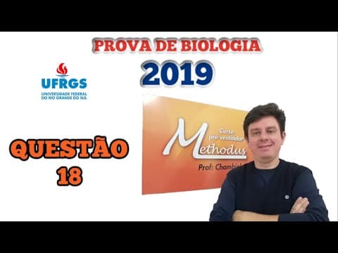 Thumbnail da aula: Questão 18 de 2019 Biologia UFRGS - Nas galinhas, existe um tipo de herança ligada ao cromossomo
