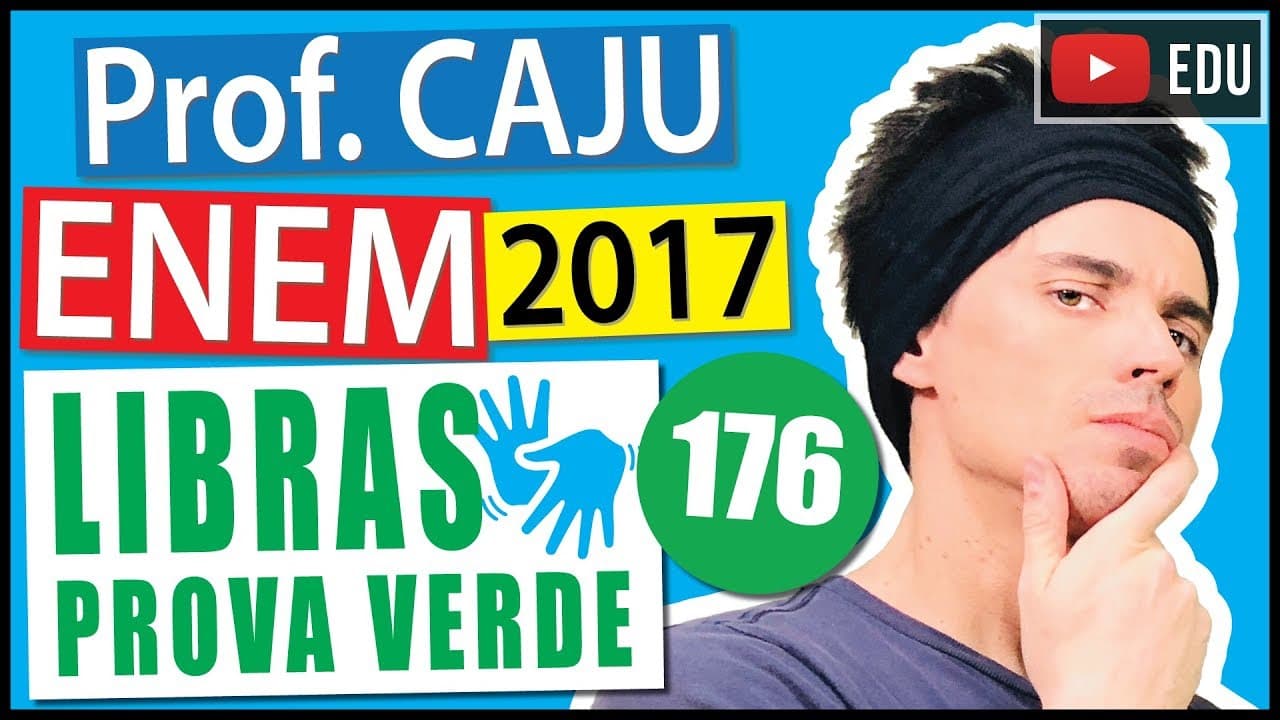 Thumbnail: [ENEM Libras 2017] 176 📗 ANÁLISE COMBINATÓRIA O Código de Endereçamento Postal (CEP) é um código