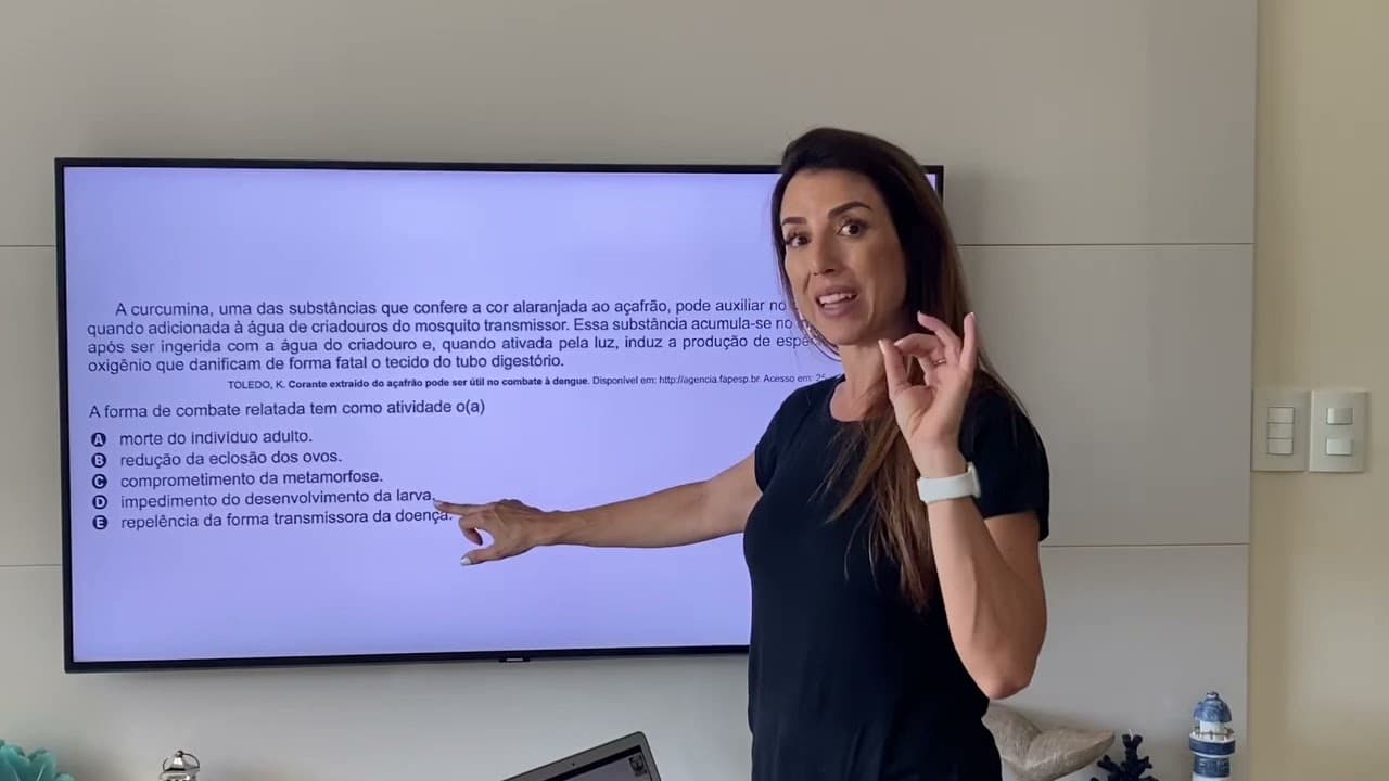 Thumbnail: Resolução comentada Biologia  Enem 2021