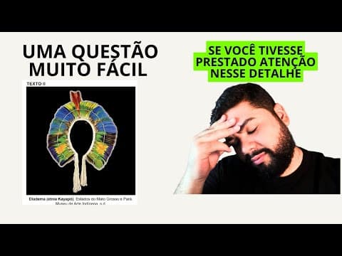 Thumbnail da aula: Correção questão 23 caderno verde Enem 2024 - Habilidade 12 da matriz de referências de linguagens