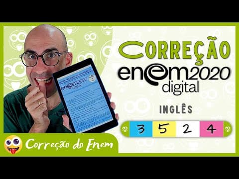 Thumbnail da aula: [CORREÇÃO DO ENEM] Questão 3 (inglês) - Enem 2020 digital - Prova azul ▷ Women in Theatre